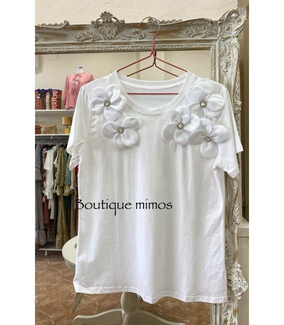 CAMISETA FLOR