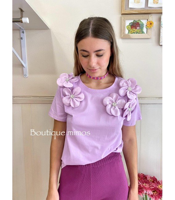 CAMISETA FLOR