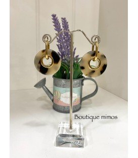 PENDIENTES ACERO CAREY