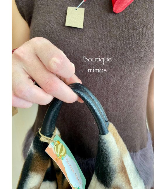 BOLSO LANA PIEL