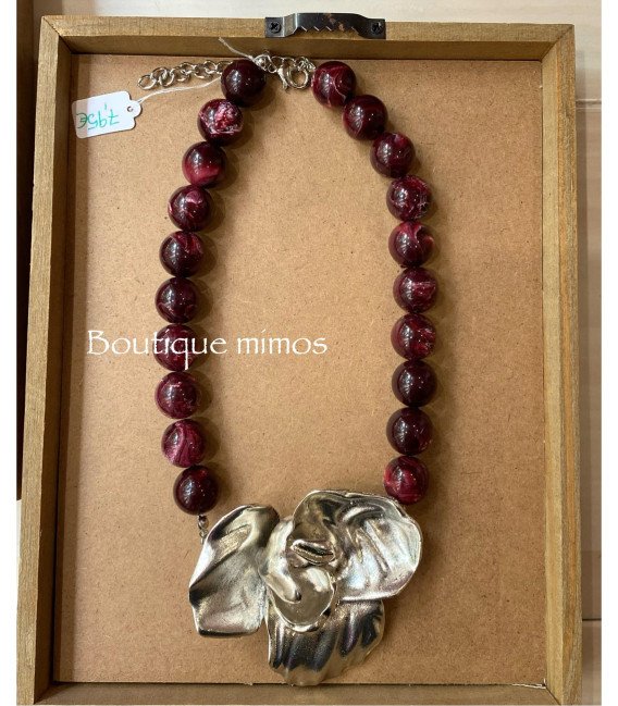 COLLAR BOLAS FLOR