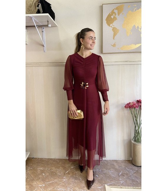VESTIDO TRANSPARENCIAS