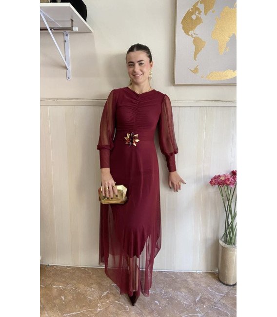 VESTIDO TRANSPARENCIAS