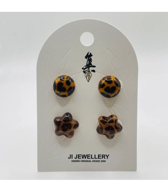 PENDIENTES ESTRELLA Y CIRCULO