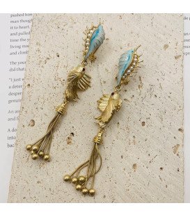 PENDIENTES LARGOS PECES