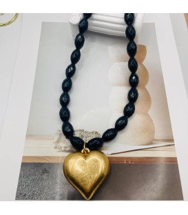 COLGANTE AZUL DETALLE CORAZON