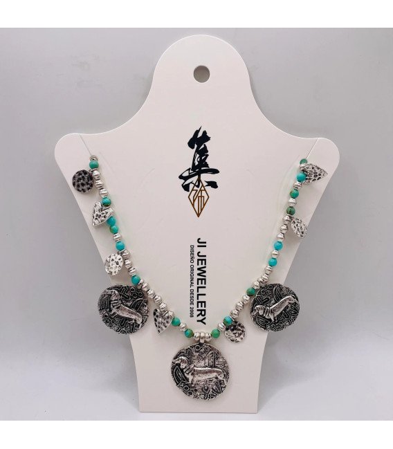 COLGANTE MONEDAS PLATEADAS