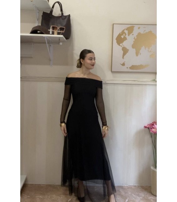 VESTIDO TUL NEGRO