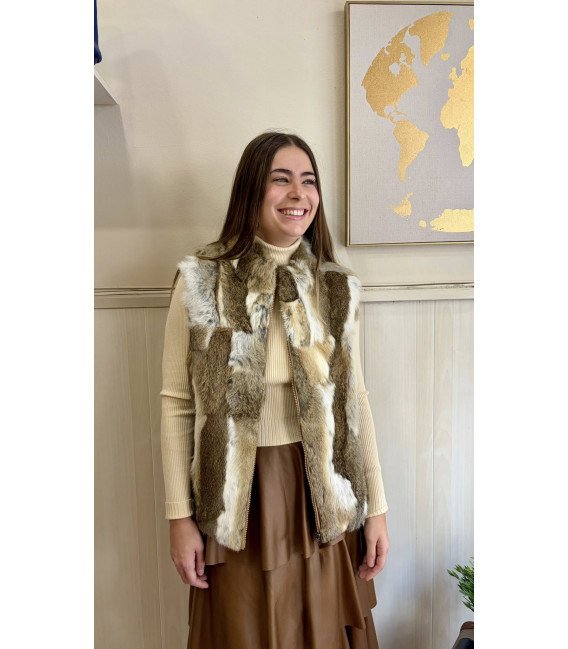 FALDA VOLANTES POLIPIEL