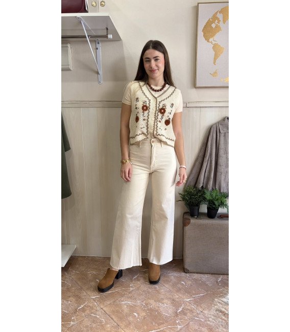 pantalon vaquero crop
