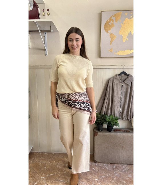 pantalon vaquero crop