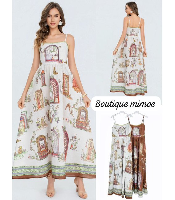 VESTIDO TIRANTAS ARCOS