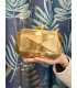 bolso de mano dorado
