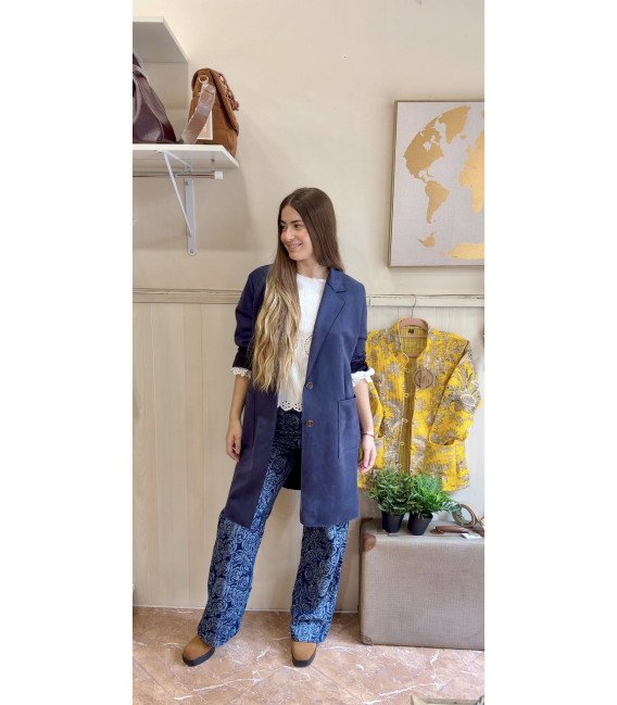 PANTALON VAQUERO ROSAS