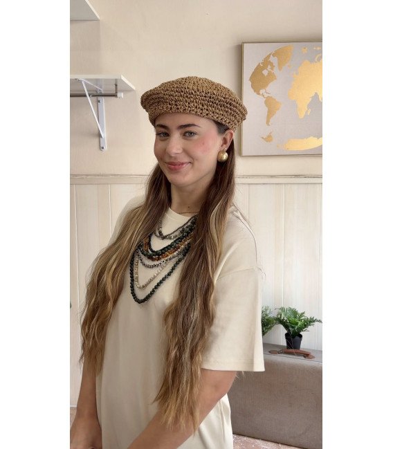 BOINA GANCHILLO RAFIA