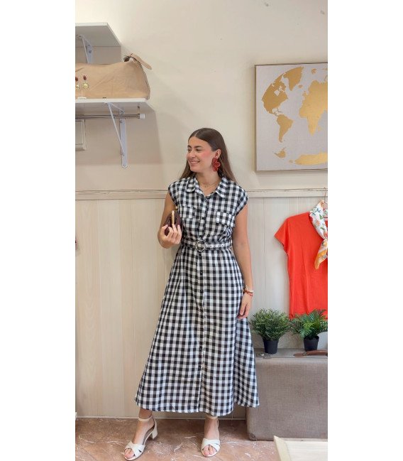 VESTIDO CUADROS