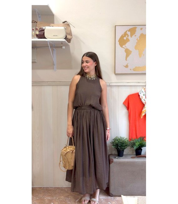 CONJUNTO TOP Y FALDA