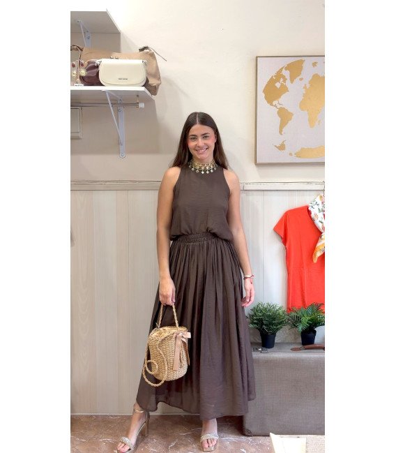 CONJUNTO TOP Y FALDA