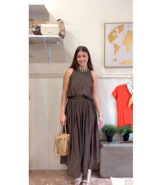 CONJUNTO TOP Y FALDA