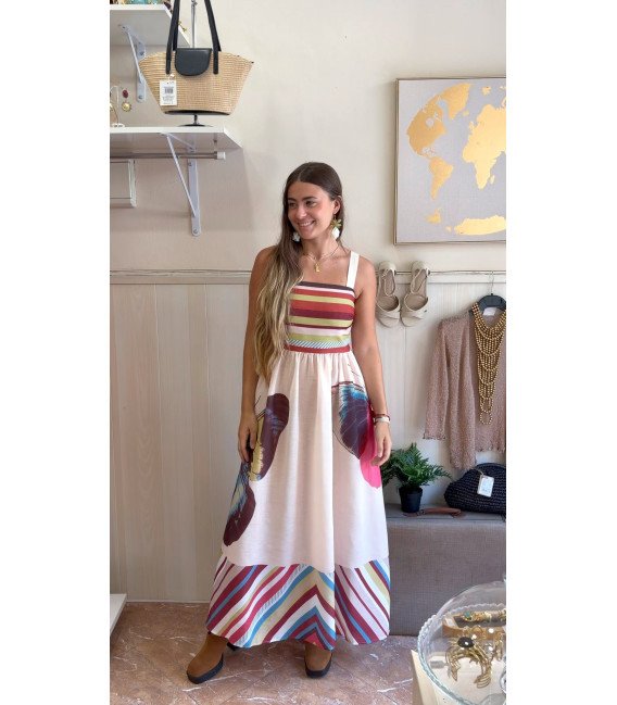 VESTIDO TIRANTAS MARIPOSA
