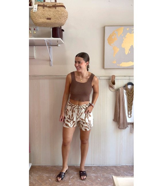 PANTALON CORTO ESTAMPADO