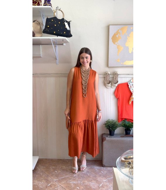 VESTIDO ESCOTE PICO