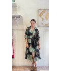 vestido camisero flores